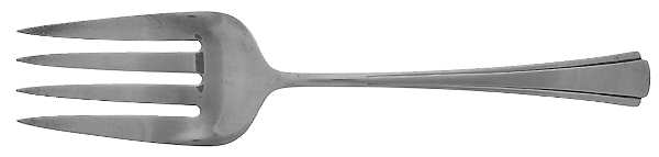 Debutante (Sterling, 1918) Small Solid Cold Meat Serving Fork