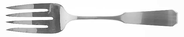 1776 (Silverplate, 1976) Medium Solid Cold Meat Serving Fork