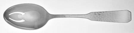 1776-Hammered (Silverplate, 1976) Pierced Tablespoon (Serving Spoon)