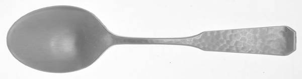 1776-Hammered (Silverplate, 1976) Place/Oval Soup Spoon