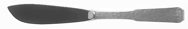 1776-Hammered (Silverplate, 1976) Hollow Handle Master Butter Knife