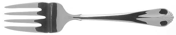 Affinity (Silverplate, 1988) Large Solid Cold Meat Serving Fork