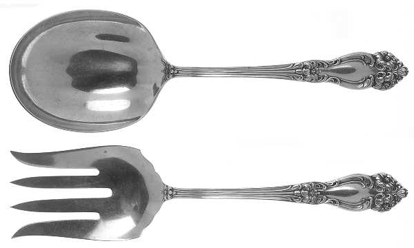 Amaryllis (Sterling, 1901) (2 Pc) Solid Salad Set