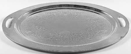 The Americana (Silverplate, Hollowware) Large Silverplate Waiter Tray