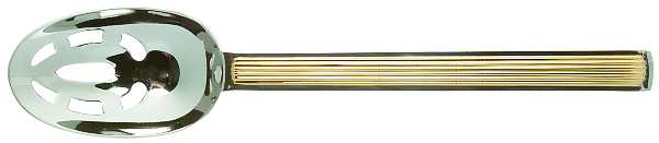 Apollo Gold (Stainless-Gold Accent) Pierced Tablespoon (Serving Spoon)