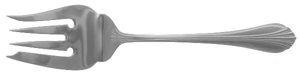 Ariel (Stainless) Medium Solid Cold Meat Serving Fork