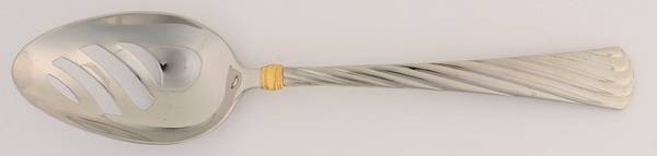 Atlantis Gold (Stainless) Pierced Tablespoon (Serving Spoon)