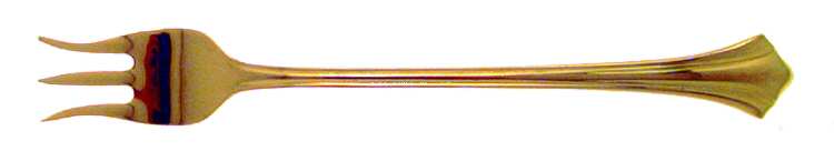 Autumn Gold (Gold Electroplate) Cocktail/Seafood Fork