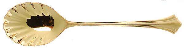 Autumn Gold (Gold Electroplate) Sugar Shell Spoon