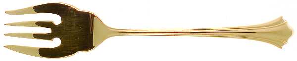 Autumn Gold (Gold Electroplate) Individual Salad Fork