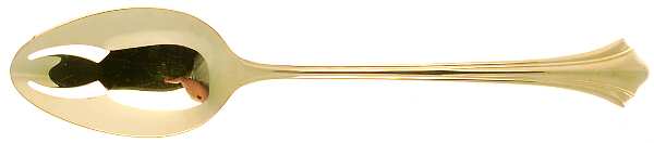 Autumn Gold (Gold Electroplate) Pierced Tablespoon (Serving Spoon)