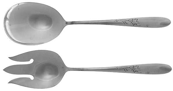 Autumn Leaves (Sterling, 1957) (2 Pc) Solid Salad Set