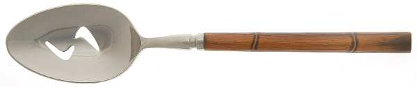 Bamboo (Stainless) Pierced Tablespoon (Serving Spoon)