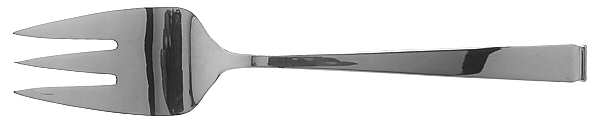 Barclay (Stainless, 1982) Medium Solid Cold Meat Serving Fork
