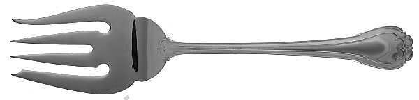 Bel Air (Silverplate, 1993) Medium Solid Cold Meat Serving Fork