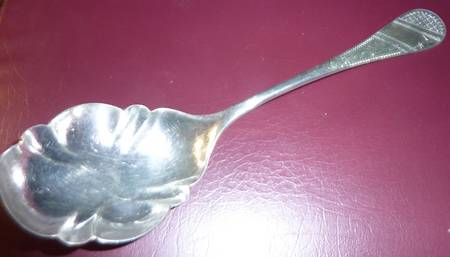 Brilliant (Silverplate, 1869) Solid Shell Casserole Spoon