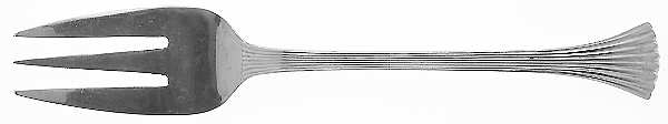 Bretton Woods-Shell (Stainless) Medium Solid Cold Meat Serving Fork