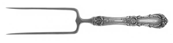 Burgundy (Sterling, 1949, No Monograms) Large Joint/Roast Holder Fork
