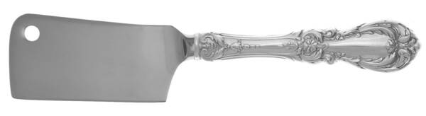 Burgundy (Sterling, 1949, No Monograms) Cheese Cleaver with Stainless Blade HC