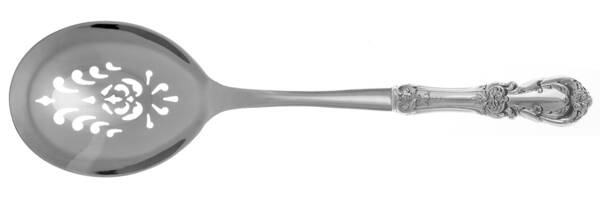 Burgundy (Sterling, 1949, No Monograms) Casserole Spoon with Pierced Stainless Bowl HC