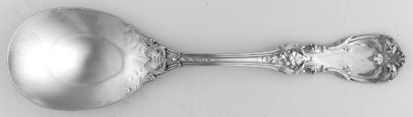 Burgundy (Sterling, 1949, No Monograms) Solid Smooth Casserole Spoon