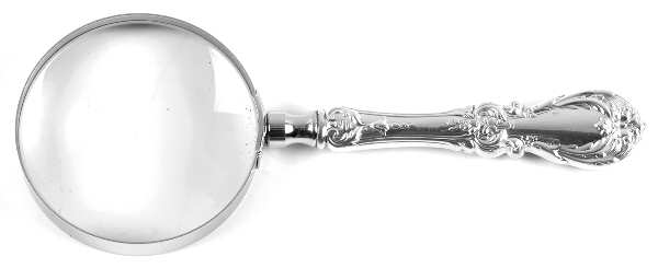Burgundy (Sterling, 1949, No Monograms) Magnifying Glass