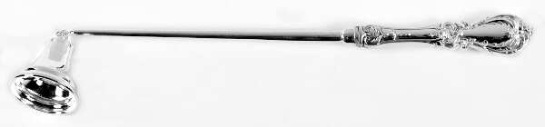 Burgundy (Sterling, 1949, No Monograms) Candle Snuffer with Silverplate Implement