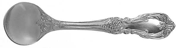 Burgundy (Sterling, 1949, No Monograms) Individual Salt Spoon