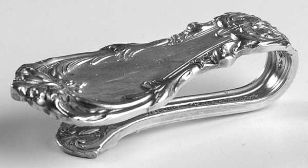 Burgundy (Sterling, 1949, No Monograms) Napkin Clip