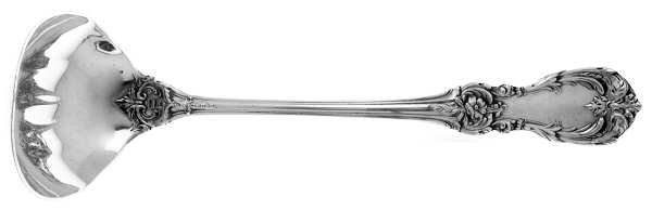 Burgundy (Sterling, 1949, No Monograms) Solid Piece Cream Ladle
