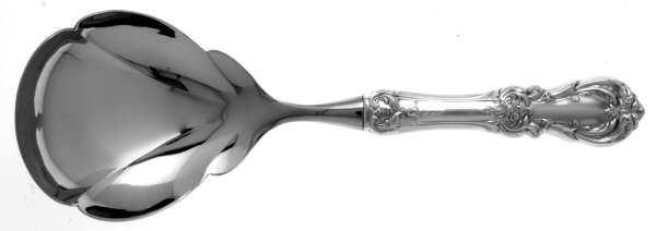 Burgundy (Sterling, 1949, No Monograms) Serving Spoon with Stainless Bowl