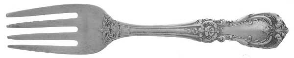 Burgundy (Sterling, 1949, No Monograms) Baby Fork