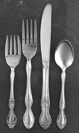 Candace-Andrea (Stainless) 4 Piece Place Setting