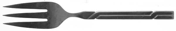 Camelback (Stainless) Medium Solid Cold Meat Serving Fork