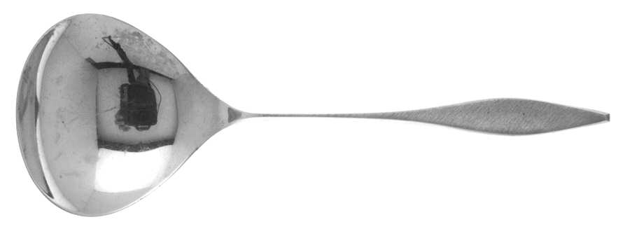Cellini (Sterling, 1967, No Monograms) Solid Smooth Casserole Spoon