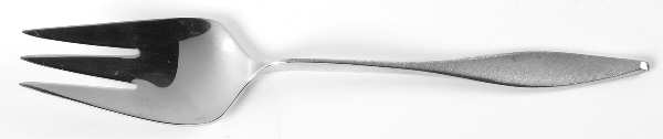 Cellini (Sterling, 1967, No Monograms) Medium Solid Cold Meat Serving Fork