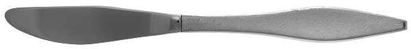 Cellini (Sterling, 1967, No Monograms) Modern Hollow Butter Spreader (Stainless)