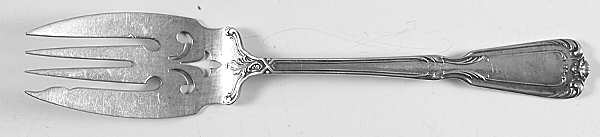 Chambord (Sterling) Small Solid Cold Meat Serving Fork
