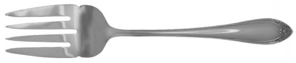 Chapel (Silverplate, 1985) Medium Solid Cold Meat Serving Fork