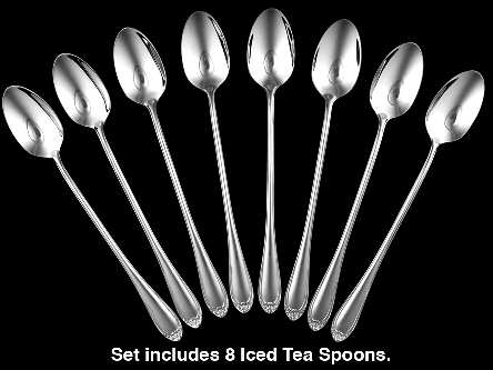 Chapel (Silverplate, 1985) Iced Tea Spoon - Set of 8