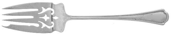Clovelly (Sterling, 1912) Medium Solid Cold Meat Serving Fork