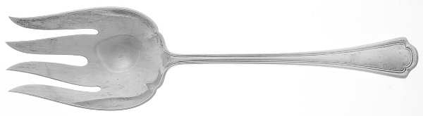 Clovelly (Sterling, 1912) Solid Salad Serving Fork