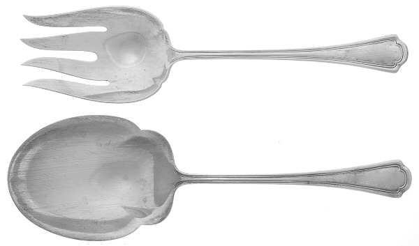 Clovelly (Sterling, 1912) (2 Pc) Solid Salad Set