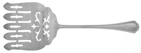Clovelly (Sterling, 1912) Large Solid Asparagus Serving Fork