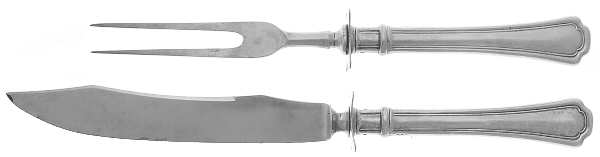 Clovelly (Sterling, 1912) Small Stainless Blade 2-Piece Steak Carving Set