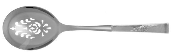 Classic Rose (Sterling, 1954) Casserole Spoon with Pierced Stainless Bowl HC