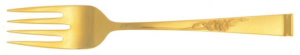 Classic Rose-Gold (Sterling, Gold Vermeil, 1954) Individual Salad Fork