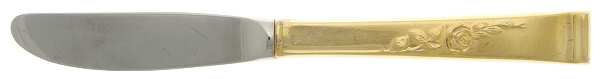 Classic Rose-Gold (Sterling, Gold Vermeil, 1954) Modern Hollow Butter Spreader (Stainless)