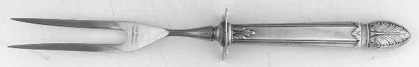 Colonial Classic (Sterling, 1937) Small Steak Carving Fork with Stainless Prongs