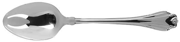 Country Charm (Silverplate, 1988) Pierced Tablespoon (Serving Spoon)